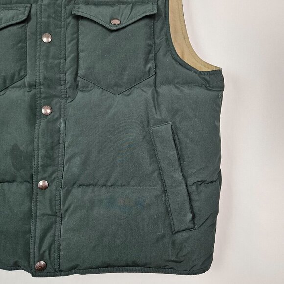 POLO Ralph Lauren Reversible Down Vest Hunter Green/Tan L - Picture 5 of 11